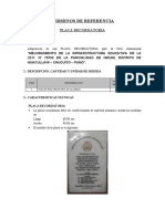 TR Placa Recordatoria