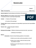 Session Plan - Panchayati Raj