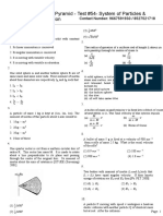 Top of Pyramid - Test #54-System of Particles & Rotation Motion