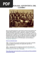 Cronograma Adventista y Sus Respectivos Cambios PDF