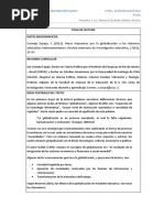 REPORTE de LECTURA - Retos Impuestos Por La Globalización A Los Sistemas Educativos Latinoamericanos