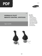 Hydraulic Pilot Remote Control Joysticks: Type: HL-4TH