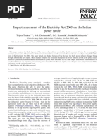 Impact Assessment of The Electricity Act 2003 On The Indian Power Sector