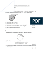 Dp1 Maths Aa SL Trigonometry Revision Questions (With GDC) Time Required: 45 Minutes 1. (No Calculator)