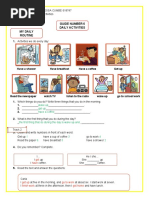 Guide Number 6 Daily Activities My Daily Routine: Wake Up Get Up Have A Coffee