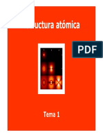 Tema 1. Estructura Atómica. Propiedades Periódicas PDF