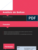 Análisis de Bolton