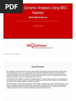 Advanced Dynamic Analysis Using MSC Nastran: NAS102B Workbook