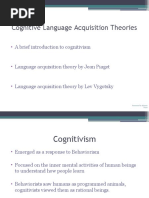 Cognitive Language Acquisition Theories Presentation