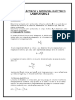 CAMPO ELÉCTRICO Y POTENCIAL ELÉCTRICO Lab Fisica 3 Lab 4