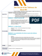 Fiche Semianire Le Bilan Social Et Les Tableaux de Bord RH