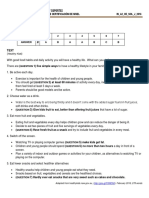 Inglés Básico-A2. Comprensión Escrita. Soluciones