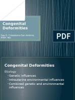 Congenital Deformities: Gay G. Crisostomo-San Antonio, PTRP, MD