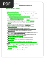 Solved Mcqs of Pak301: Arslan Ahmed