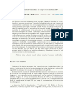 La Función Social Del Estado Venezolano en Tiempos de La Modernidad