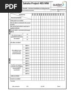 Sakaka Project 405 MW: Checklist - Electrical Installation of String Inverter