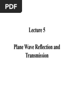 Plane Wave Reflection and Transmission