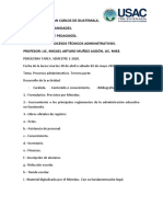 Tema. Procesos Administrativos. Tercera Parte