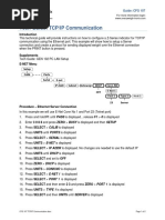 Tech Guide: TCP/IP Communication: Product: Z Series