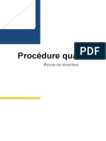 Procédure Revue de Direction