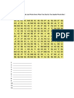 Find Name of Month and Write Down What You Find in The Jumble Words Box !