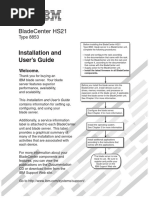 Bladecenter Hs21: Installation and User'S Guide