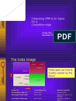 Integrating CMM & Six Sigma For A Competitive Edge: - Paddy Rao Associate VP, Infosys