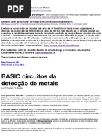 Circuitos Básicos de Detecção de Metais