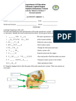 Activity Sheet in Science 5 Second Quarter Activity Sheet 1