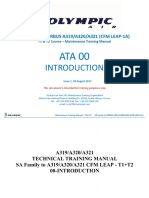 SA Family To AIRBUS A319/A320/A321 (CFM LEAP-1A) : T1 & T2 Course - Maintenance Training Manual