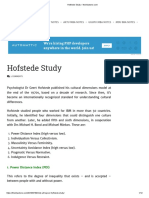 Hofstede Study