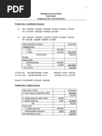 COST BEHAVIOR (Solution)