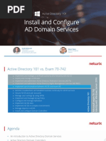 Active Directory 101 Install and Configure AD Domain Services