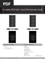 4 X Lado STS V10 2 X STS Concerto SUB