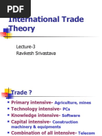 International Trade Theory: Lecture-3 Ravikesh Srivastava