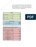 Ejercicio de Presupuesto de Venta