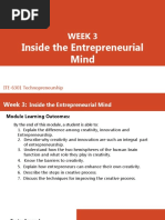 WEEK2-3 - Inside The Entrepreneurial Mind