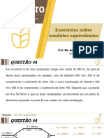 Exercícios Resolvido Sobre Condutos Equivalentes