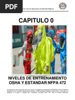 Capitulo 0 NIVELES DE ENTRENAMIENTO OSHA Y ESTANDAR NFPA 472