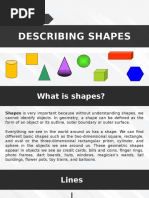 DESCRIBING SHAPES - English For Civil en