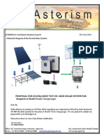 Schematic Diagram of The On Grid Solar System