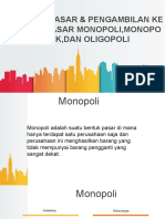 Struktur Pasar & Pengambilan Keputusan Pasar Monopoli, Monopolistik, Dan Oligopoli 1