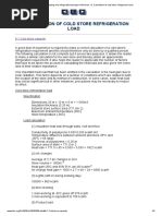 Freezing and Refrigerated Storage in Fisheries - 8. Calculation of Cold Store Refrigeraion Load PDF