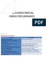 Resumen Parcial Obras Preliminares