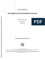 2011 - Shell - DEP - INSTRUMENTATION FOR EQUIPMENT PACKAGES PDF