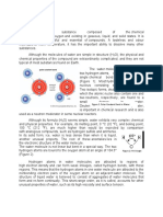 I. Water,: Figure 1. Polar Covalent Bond in Water