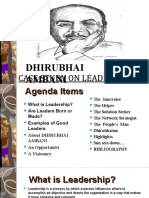 Dhirubhai Ambani: Case Study On Leadership