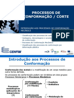 Processos de Conformação e Corte - Introdução