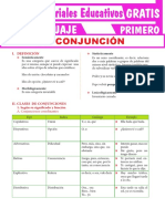 La Conjunción para Primer Grado de Secundaria