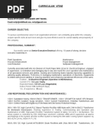 Curriculum Vitae: Career Objective